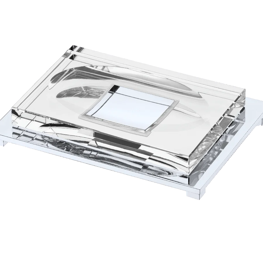 Porta sabonete bancada Cristal com Base