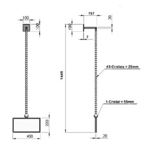 Toalheiro Retangular IL 6820