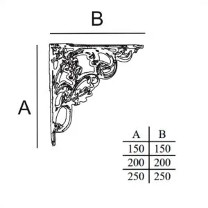 Suporte para prateleira medieval