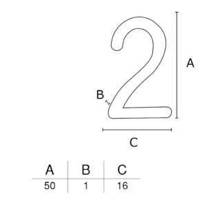 IL ALG - Algarismo auto colante