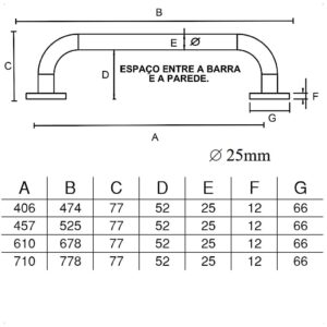 Barra de Apoio G 80002