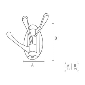 Cabide 1017S