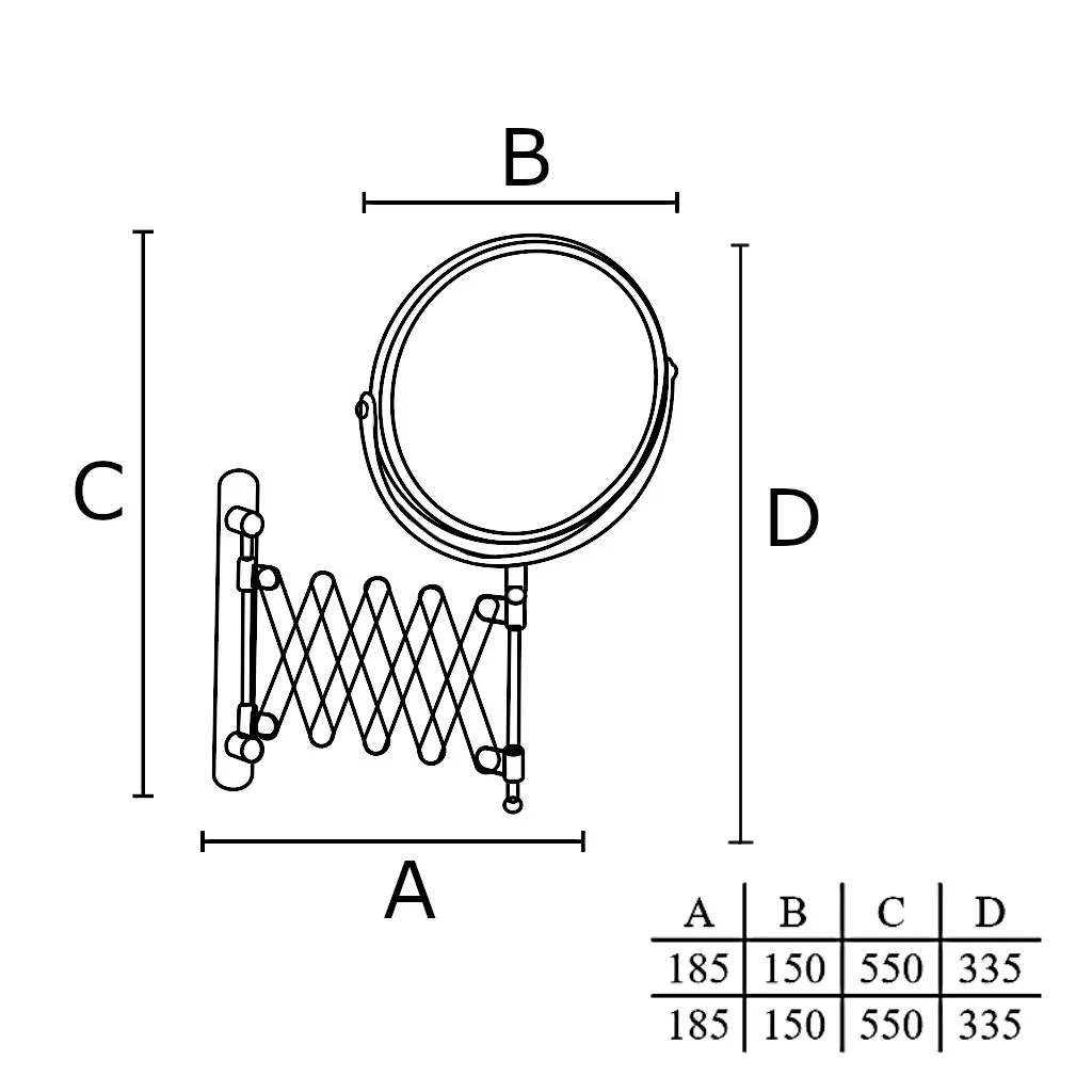 E6575 - Espelho Redondo EP - F6 Pantográfico - Imagem 2