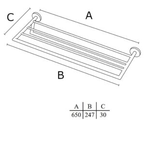 Porta toalha rack Ibiza