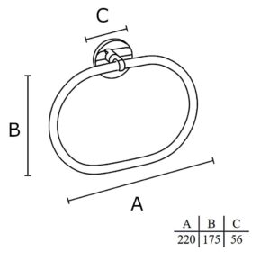 Porta toalha argola Tahiti