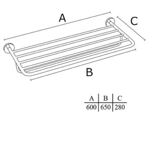 Porta tolha rack Tahiti