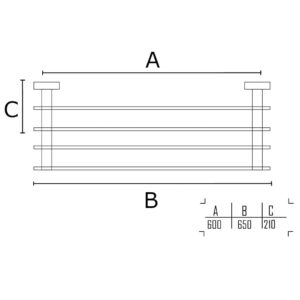 Porta toalha rack Titus