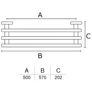 Porta toalha rack Veneza